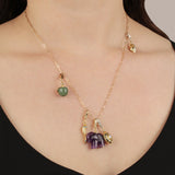 Frost Fine Amethyst Elephant Charm