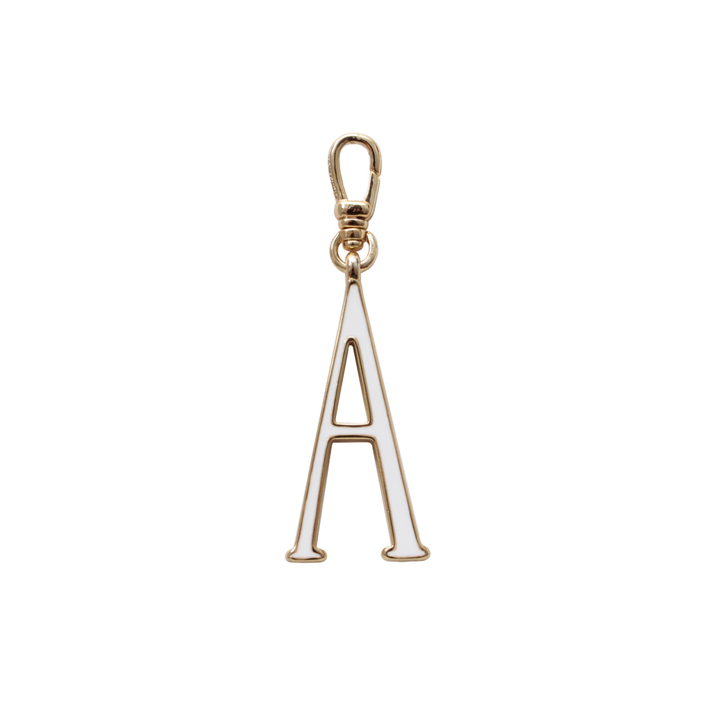 Plaza Letter A Enamel Charm - Small