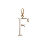 Plaza Letter F Enamel Charm - Small