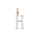 Plaza Letter H Enamel Charm - Small