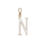 Plaza Letter N Enamel Charm - Small