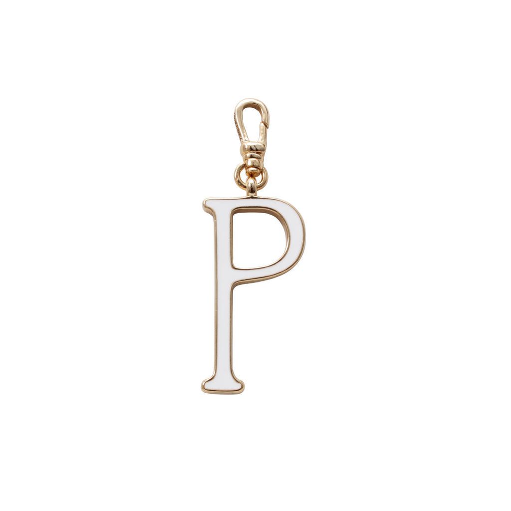 Plaza Letter P Enamel Charm - Small