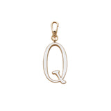 Plaza Letter Q Enamel Charm - Small