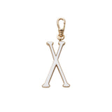 Plaza Letter X Enamel Charm - Small