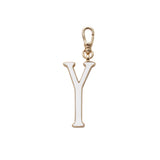 Plaza Letter Y Enamel Charm - Small