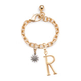 Lulu Frost Bracelet SET - Tuff Link Bracelet, Small Plaza Letter/Number Charm and Electra Star Charm