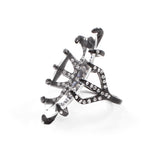Clara Faceted Glass Crystal Ring
