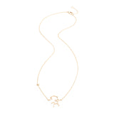 Zodiacs 14K & Diamond Sagittarius + Fire Necklace