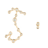 Zodiacs 14K & Diamond Scorpio + Water Stud Set