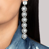 Crystal Clear Line Earrings