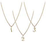 Code Number Necklace 14K Gold