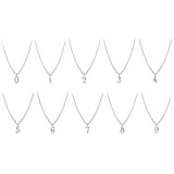 Code Number Necklace Sterling Silver -