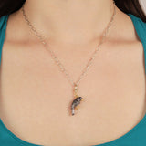 Frost Fine Black Spinel Raven Charm
