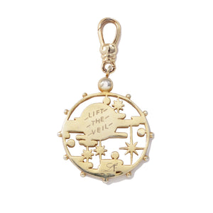Frost Fine Diamond Lift the Veil Medallion Charm