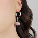 Frost Fine Rose Quartz Bunny Rabbit Charm