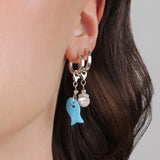 Frost Fine Turquoise Sardine Charm