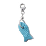 Frost Fine Turquoise Sardine Charm
