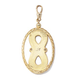 Frost Fine White Sapphire Ouroboros Medallion Charm