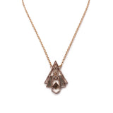 Odeon Labradorite and Marcasite Gemstone Mosaic Necklace