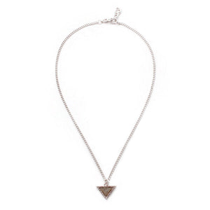 Odeon Petite Pyramid Labradorite Gemstone Pendant Necklace