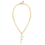 Plaza Edge Link Necklace Base - Gold Short