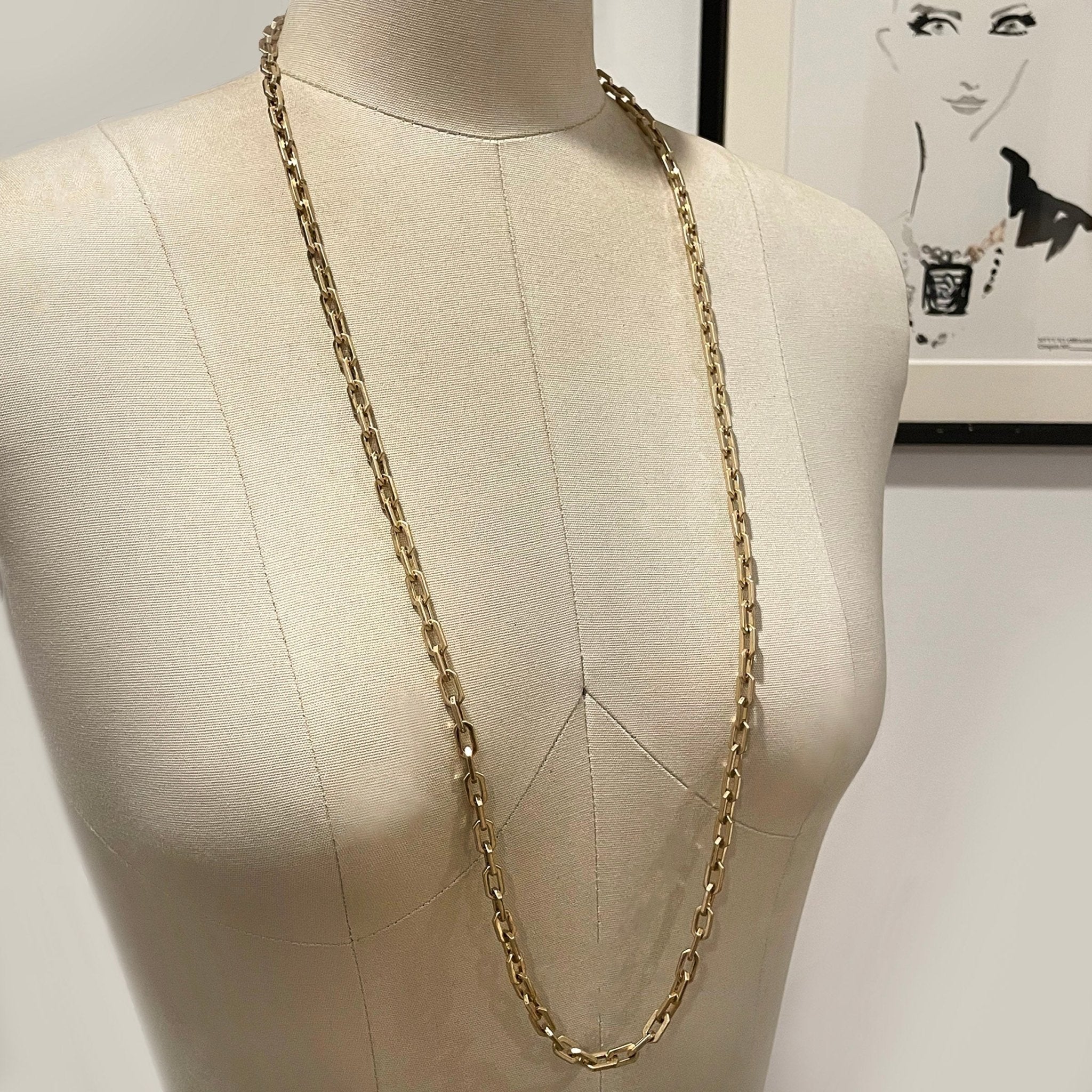 Plaza Edge Link Necklace Base - Long - Lulu Frost