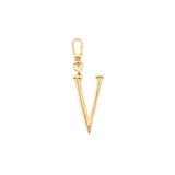 Plaza Letter V Charm - Small