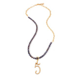 Plaza Long Peacock Pearl Chain Necklace Base