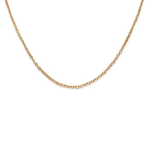 Plaza Mini Cable Link Necklace Base - Gold