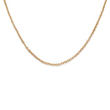 Plaza Mini Cable Link Necklace Base - Gold