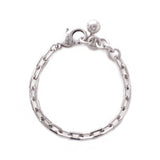 Silver-Plated Plaza Edge Link Bracelet