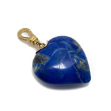 Vintage Sodalite Large Heart Vermeille Intellect Charm