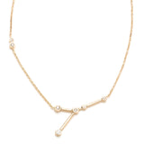 Zodiacs 14K & Diamond Cancer + Water Necklace
