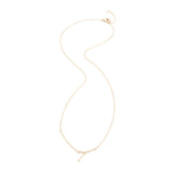 Zodiacs 14K & Diamond Cancer + Water Necklace