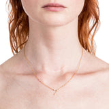 Zodiacs 14K & Diamond Cancer + Water Necklace