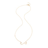 Zodiacs 14K & Diamond Scorpio + Water Necklace