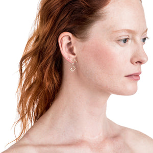 Zodiacs 14K & Diamond Scorpio + Water Stud Set