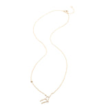 Zodiacs 14k & Diamond Virgo + Earth Necklace
